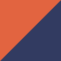 Bleu marine / Orange